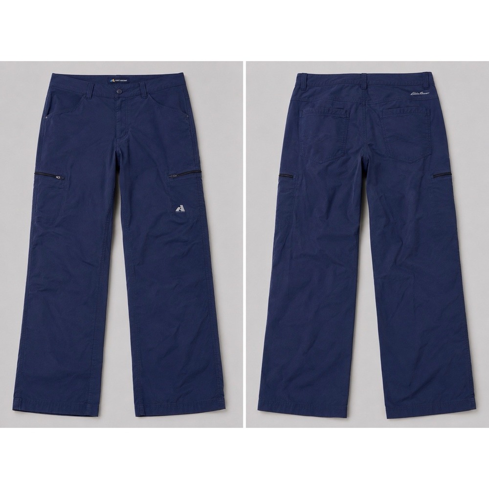 Eddie Bauer First Ascent Pants 20W Blue  Nylon Tech Cargo Utility hiking